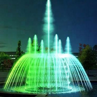 Fontaine musicale de jardin, équipement de fontaine à vagues pour cour extérieure, fontaine paysagère en acier inoxydable pour petite piscine