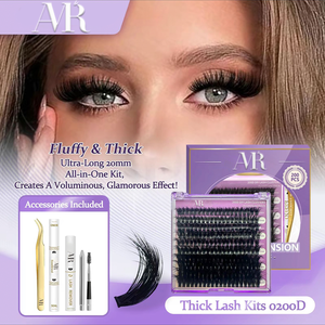 Kit de cils en grappes One Length Mini Pack, volume Manga Fox Style, longueurs mixtes, courbure C et D, très tendance sur <span class=keywords><strong>TikTok</strong></span>. - Product Image 5