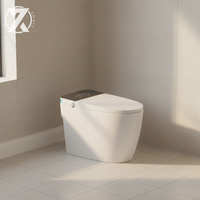 Toilette intelligente, conception économisant l'eau, céramique sanitaire, chasse d'eau automatique, télécommande, siège chauffant, design moderne, luxe