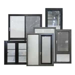 Hihaus Custom Beste Amerikaanse Stijl Nfrc Aluminium Glazen Ramen Voor Huizen