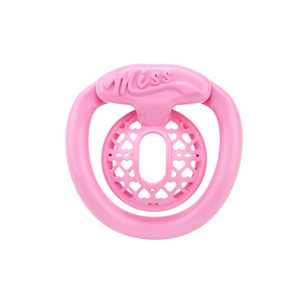 Gabbia di castità maschile in resina a rete serie Miss, rosa, con blocco micro-pene invertito, cintura, sex toy per uomini - Product Image 2