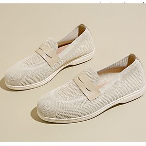 Mocassins légers en maille pour femme, chaussures plates ajourées, à bout carré, personnalisables avec logo - Product Image 3