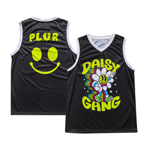Fanshi Custom Jersey Team Jeugd logo bedrukking basketbal top mouwloos cartoon sublimatie basketbal shirt - Product Image 1