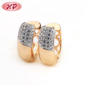 18K الذهب مطلي اللون تغيير أحدث لطيف مجوهرات للبنات أقراط - Product Image 2