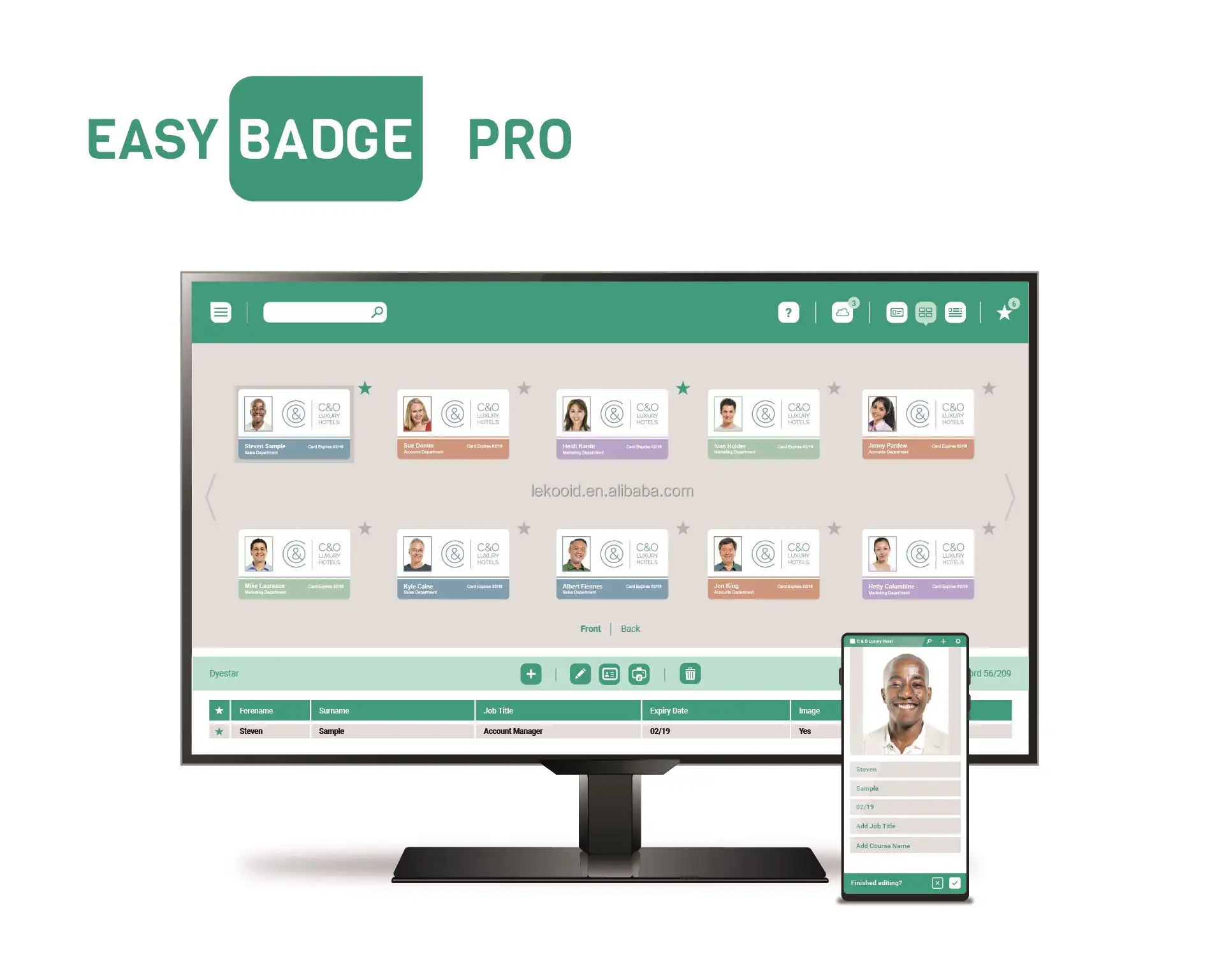 EasyBadge Lite ID Card Design Software