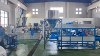 Ligne de production d'extrusion à double vis conique pour granulés de PVC souples et durs