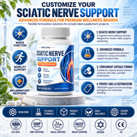 Capsules de soutien du nerf sciatique, 60 unités, soutien de la fonction nerveuse, de la mobilité et de la réponse inflammatoire, formule avancée, complément alimentaire