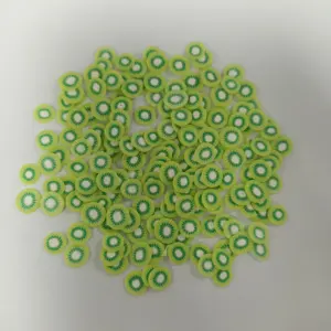 Polymer clay Soft PVC candy Kiwi shapes slices confetti