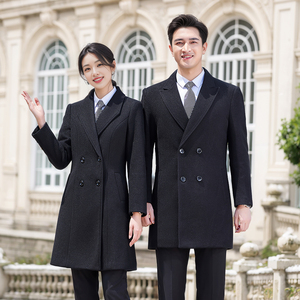 Cappotto di Lana per Donne, Lungo e Spesso, Antivento, Abbigliamento da Lavoro per Giovani - Product Image 2