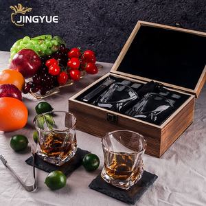 مجموعة علب هدايا بوشبون وسكوتش ذات شعار مخصص محفور، زجاج ملفوف مخصص، أكواب ويسكي، وأحجار للرجال - Product Image 3