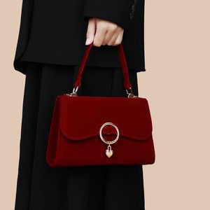 Nuove Borse alla Moda per Signore in Colore Rosso, Borsa a Tracolla con Catena, Borsetta di Lusso per Spose - Product Image 2