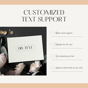 Album vidéo de mariage de luxe en lin avec dorure à chaud « I LOVE YOU », carte d'invitation vidéo, écran IPS 7 pouces, 4 Go - Product Image 5