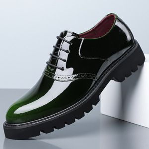 รองเท้าทรงหนาพื้นหนา รุ่นใหม่ปี 2026 สำหรับผู้ชาย หนังแก้วเงา สไตล์ลำลอง - Product Image 4