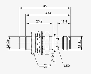 MT-BALLUFF BES สวิตช์อุปนัยไม่สัมผัส M12MD-PSC80F-S04G สำหรับกระบอกอัตโนมัติ M12x1 10 ~ 30 VDC -25...70. ซี - Product Image 6