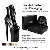Chaussures de pole dance sexy en PU brillant imperméable, à talon haut, montantes jusqu'au genou, pour spectacles professionnels