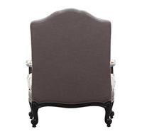 Fauteuil inclinable rembourré de style européen à motif floral, avec repose-pieds, structure en bois massif, fauteuil d'appoint vintage, chaise longue