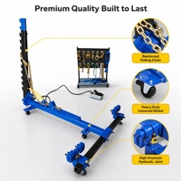 Plateforme mobile pour outils d'atelier de réparation automobile, système de réparation de tôles avec correcteur de poutre à cadre simple en acier MPDL-1 AC