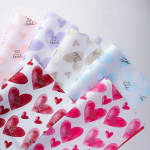Amour à l'Première Vue, Papier d'Emballage pour Bouquet de la Saint-Valentin, Imperméable, <span class=keywords><strong>Love</strong></span> Ouya, Matériel d'Emballage pour Fleurs. - Product Image 5
