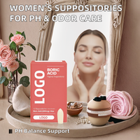 Suppositoires vaginaux à l'acide borique 0,5 g avec acide lactique et aloe vera pour un soulagement rapide, contrôle des odeurs, végétalien, sans parabènes
