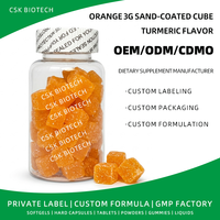 Pabrik Manufaktur Suplemen Bentuk Kustom OEM ODM Layanan Pembuatan Permen Jeli Jeruk 3g Private Label Orange Bear Gummies