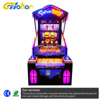 Machine de jeu de lancer de balles à monnayeur, modèle Pumpkin Lineup, avec distribution de tickets, très demandée pour les parcs d'attractions et salles d'arcade