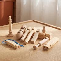 Sifflet d'appel d'oiseaux en bois fait main pour les ornithologues et les activités d'exploration, instrument sonore réaliste pour enfants