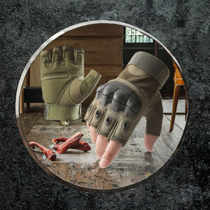 Gants tactiques demi-doigts été 2025 – Vente en gros d'équipement tactique anti-coupure - Product Image 3
