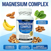 Capsules de Magnésium Complexe OEM Bestseller – 90 Gélules – Soutien Immunitaire et Soulagement Musculaire pour Adultes – Vente Directe Usine