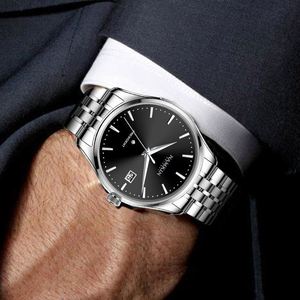 Produit à succès 2025, montre mécanique pour homme en acier inoxydable, style simple et tendance, 8901 - Product Image 5
