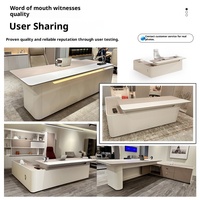 Boss Table Président Bureau du Président Senior Sense Executive Desk Manager Bureau Combinaison de chaises modulaires modernes en bois