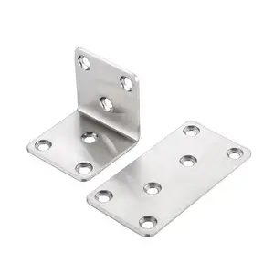 Metall möbel Hardware Edelstahl Flachstahl Planar Halterungen Gerade Ausbesserung platten Reparatur Befestigung Eck strebe