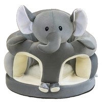 Siège de soutien pour bébé en peluche, motif éléphant de dessin animé, siège de sol pour nourrisson pour apprendre à s'asseoir, vente en gros