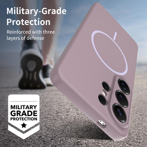 Custodia per <span class=keywords><strong>Samsung</strong></span> S26 Ultra Viola Tinta Unita, Resistente, Magnetica, con Finitura Soft Touch e Protezione Lente con Fori di Precisione - Product Image 5