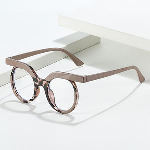 Nouveau Qwl montures de <span class=keywords><strong>lunettes</strong></span> pour tous les visages Anti lumière bleue <span class=keywords><strong>lunettes</strong></span> plates mode fête cadre <span class=keywords><strong>rond</strong></span> <span class=keywords><strong>lunettes</strong></span> Y2K montures de <span class=keywords><strong>lunettes</strong></span> - Product Image 6