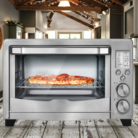 Four à convection et friteuse à air chaud pour usage domestique et hôtelier, avec contrôle numérique en acier inoxydable de 24 L