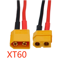 Offre Spéciale XT60 XT-60 connecteurs de balle en silicone 14 AWG fil RC Lipo batterie quadrirotor faisceau de câblage avec prises mâles femelles