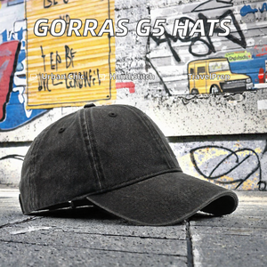Gorra de Béisbol de Gamuza con Lavado Ácido Original al por Mayor, de Calidad, con Entrega Rápida, Bordado de LOGO Personalizado, Estilo Hip Hop, Moda Deportiva, Proveedor - Product Image 2