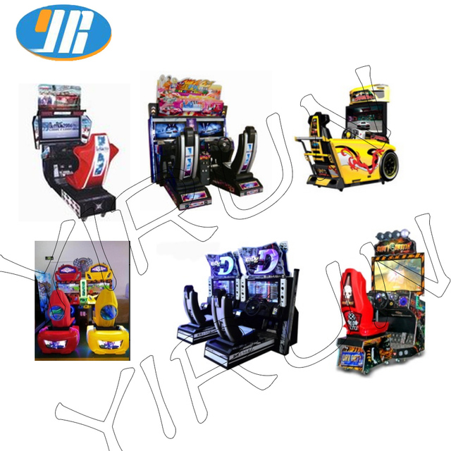 YIRUN Styles Car Racing Game Simulator Coin-Operated Indoor Amusement Race Machine with 32/42" LCD Monitor 1 2 Players