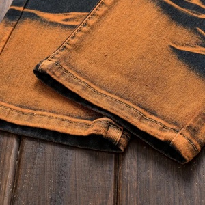 New Men's Vintage Jeans - Unique tiger Pattern, Multiple Zippered <b>Pockets</b> for Slim Fit Style, Suitable for Street and Hip-hop - Product Image 3