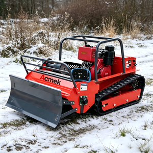 Hot Sales CE EPA Grass RC Flail Lawn Mower Robot <b>Gasoline</b> With Snow Plow 800mm 1000mm 1200mm ACK-800s High Traction System Ensur - Product Image 5