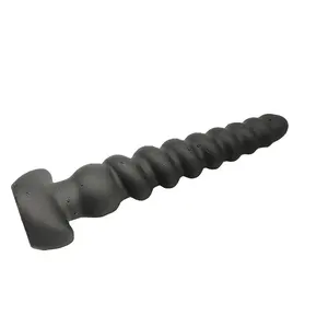 M size Screw silicone anal plug with Factory price sax toys for man