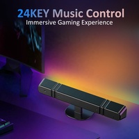 Télécommande intelligente Musique lR Télécommande Chambre Ordinateur Gaming Fond d'écran Lumière magique RVB Lumière de détection de musique