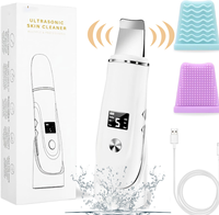 Nettoyeur facial ultrasonique personnalisé en usine, exfoliant pour la peau, outil de nettoyage en profondeur pour éliminer les points noirs, spatule faciale en silicone pour nettoyer les pores
