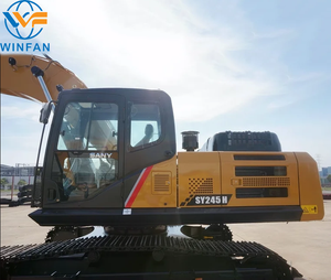 Excavatrice Sany SY245H d'occasion |   Excavatrice robuste à bras renforcé pour le concassage de roches et les opérations en carrière - Product Image 4