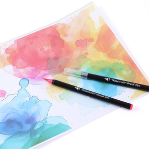 FOSKA Drawing <strong>Pen</strong> Set Art Supplies <strong>Watercolour</strong> Brush <strong>Pens</strong> for Adult Colouring Painting Lettering with Easy-carry Case Packing - Product Image 5