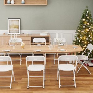 Top Quality Wholesale Portable Foldable <b>Chair</b> Wedding Event <b>Plastic</b> <b>Chairs</b> <b>White</b> Resin Folding <b>Chair</b> for Events Garden - Product Image 4