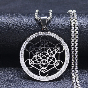 Collar con Colgante de Protección de los Siete Arcángeles de Acero Inoxidable para Hombre, Joya Cristiana con Pentagrama de Salomón para la Suerte y la Sanación - Product Image 2