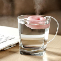 Mini humidificateur d'air ultrasonique pour bureau, ml, diffuseur de vapeur de donuts, USB, Portable