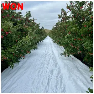 WON Greenhouse Reflective White Weed Mat Woven Geotextile Landscape Fabric Diffuse Reflection Ground CoverGround Cover