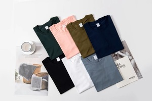 Nhà Sản Xuất Chất Lượng Cao 280G T-Shirt Chất Liệu Tuyệt Vời 100% Cotton Áo Thun Giá Rẻ Giá Tùy Chỉnh Thiết Kế Đồng Bằng T Áo Sơ Mi Nam - Product Image 2